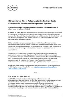 Presseinfo Körber im Gartner Magic Quadrant 2022 für WMS.pdf