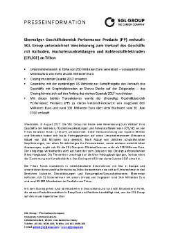 2017-08-08_SGL Group unterzeichnet Vereinbarung zum Verkauf des Geschäfts mit Kathoden, Hoc.pdf