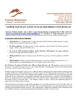 News Release #20 - 2018-07-12- Q2 Production Numbers.pdf