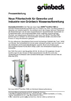 Neue Filtertechnik für Gewerbe und Industrie von Grünbeck.pdf