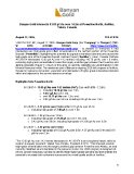 [PDF] Press Release: Banyan Gold Intersects 13.03 g/t Au over 14.2m at Powerline North, AurMac, Yukon, Canada