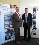 Ulric Rechtsteiner (Arealcontrol GmbH) und Wolfgang Hüttner (Epsilon Telecom. GmbH), von links