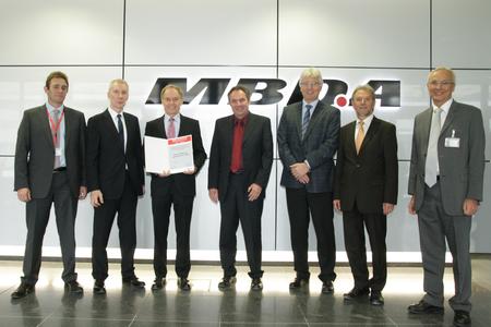MBDA Germany awarded Berner & Mattner with the title "Preferred Supplier 2011/2012". The presentation of the award took place at the office of MBDA in Schrobenhausen