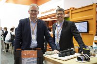 Dr. Sebastian Durst (Vorstand Operations) und Volker Bibelhausen (Technologievorstand und Vorstandssprecher) stellten sich den Fragen der anwesenden Journalisten