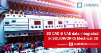 3D CAD & CAE manufacturer catalogs powered by CADENAS now available in SOLIDWORKS Electrical 3D