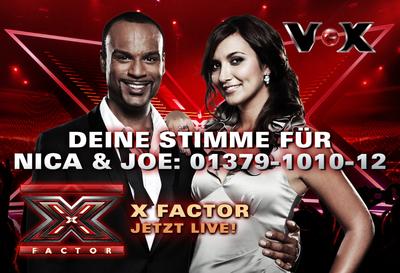 VOX zeigt "X Factor"-Countdown auf digitalen City Light Boards der Wall AG (Copyright "VOX")