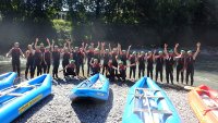 Team teamgeist beim Sommercamp 2026 Rafting