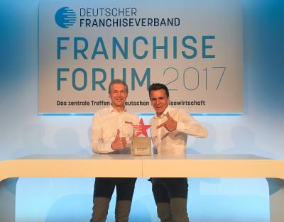 Die Gewinner des Franchise Awards - Stefan Jakob (li.) und Peter Knuth (re.)