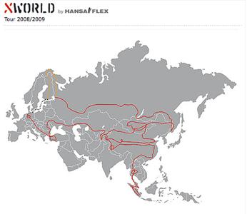 Route XWORLD 2008/2009
