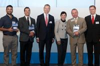 v.l.n.r.: Asaf Moses (UPcload), Thomas Grüderich (testCloud.de), Francis Deprez (CEO Detecon), Dr. Michael R. Alvers (Transinsight), Dr. Liliana Barrio-Alvers (Transinsight), Prof. Dr. Michael Schroeder (Transinsight) v.l.n.r.: Asaf Moses (UPcload), Thomas Grüderich (testCloud.de), Francis Deprez (CEO Detecon), Dr. Michael R. Alvers (Transinsight), Dr. Liliana Barrio-Alvers (Transinsight), Prof. Dr. Michael Schroeder (Transinsight)