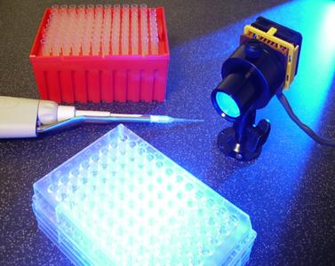 ‘Exci-Light’ is a highly flexible biofluorescence illuminator. It’s patented optical design enables a high brightness source with narrow spectral output.