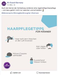 Screenshot: Content mit Mehrwert für Nutzer auf Facebook