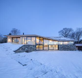 Sommerhaus auf der Insel Finnoy, Norwegen