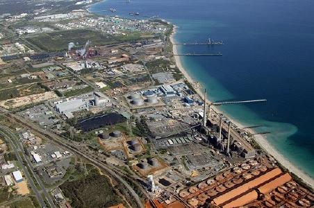 Luftansicht des Industriegebiets Kwinana; Foto: Kibaran Resources