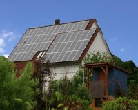 Privathaus mit Photovoltaik