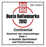 Continental von fast 100.000 AutoBild-Lesern zur 
