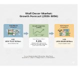 The wall decor market is valued at USD 73.67 billion in 2026 and is expected to reach USD 89.03 billion by 2036, expanding at a CAGR of 4.5%