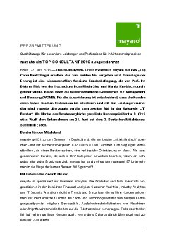 2016-06-27 PM mayato als TOP CONSULTANT 2016 ausgezeichnet.pdf