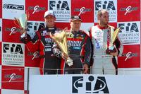 Doppelsieg im vierten Rennen: Adam Lacko und Markus Bösiger gemeinsam auf dem Podest in Nogaro