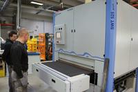 Erster Einlauf in die Schleifmaschine!