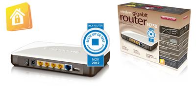 WLR-6000 Wireless Gigabit Router N750 X6