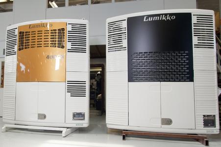 Combined with the best airspeed output on the market, the high refrigeration and heating power of the Lumikko 400GS trailer solution (on the left) ensures an even temperature throughout the space.