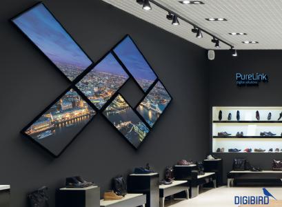 DIGIBIRD HDMI 45 Grad 4k Videowall Controller für Retail