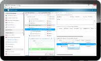 Der Projektplan mit eingehenden und ausgehenden Produkten in der WebApp