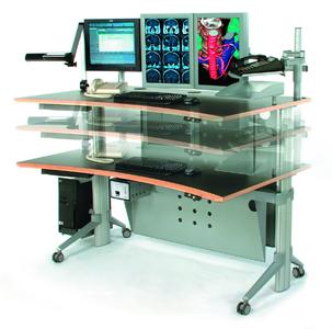 Die ergonomische Schnittstelle zu bildverarbeitenden Systemen in Krankenhaus und Praxis: ein ergodynamischer Multi-Monitor-Arbeitsplatz