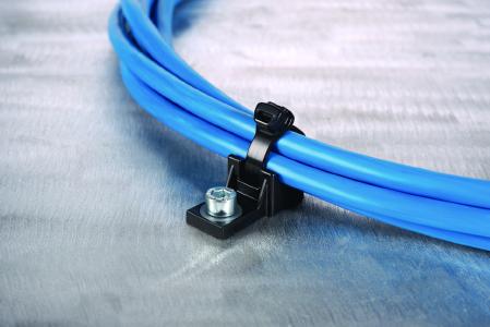 Cable tie with a clever head: the X-Series is conceived for fastening and fixing applications with limited space