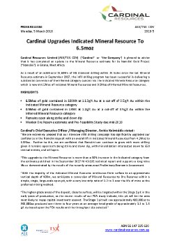 05032018_EN_Cardinal_Upgrades Indicated Mineral Resource to 6.5 Moz.pdf