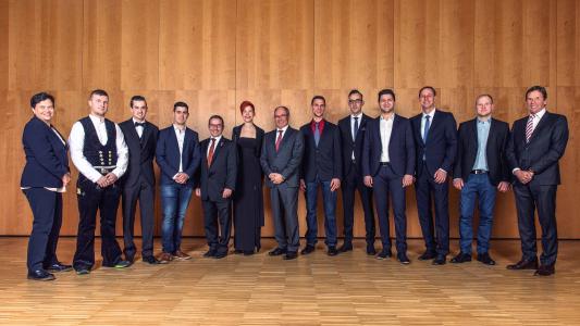 Die Förderpreisträger gemeinsam mit den Förderpreisstiftern