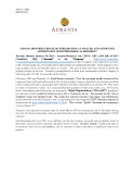 [PDF] Press Release: Aurania Resources Provides Update on Exploration at Awacha and Announces Appointment of Keith Barron as President