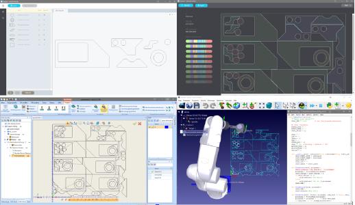 BobCAD-CAM + Deepnest + RoboDK - von der Konstruktion über das Verschachteln, die Werkzeugweg-Programmierung bis hin zur Fertigung