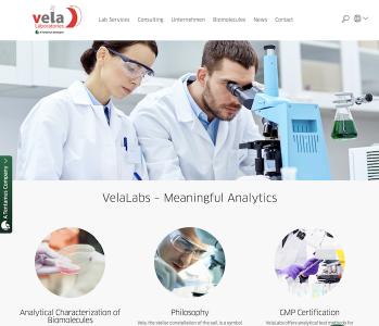 VelaLabs new website
