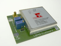 LSP40 auf einem LSP40-Evaluation-Board aufgesetzt.