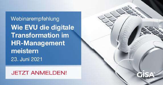 Melden Sie sich jetzt an zum Webinar: Wie EVU die digitale Transformation im HR-Management meistern