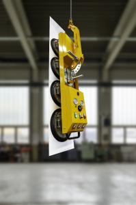 The lifting device eT-Hover-univac-line is suitable for lifting and moving surface loads of various materials