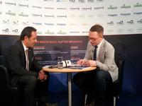Juan Mario Warnke, Business Development Manager der MAN Bus &Truck AG im Interviw mit Peter Klischewsky, Chefredakteur Telematik-Markt.de.. Bild: Telematik-Markt.de