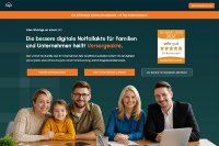 Die Produktseite für die Opti.Tax Vorsorgeakte wendet sich an Verantwortliche in Unternehmen, Menschen mit Familie und an beratende Fachpersonen.