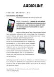 Pressemeldung zum MT 1000 Mobiltelefon mit Touchscreen von Audioline