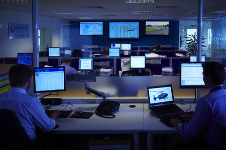 Supporting airborne security for the Olympic Games: Eurocopter UK's Maintenance Mission Control Center is ready for the task (copyright: ECUK Paul Cordwell Low)