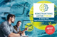 Logo des Konstruktionsleiter-Forums 2026 mit Veranstaltungsdatum 29. Oktober 2026 und Veranstaltungsort Vogel Convention Center in Würzburg.