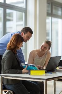 Fernstudierende an der Hochschule Ludwigshafen (Foto: Hochschule Ludwigshafen am Rhein)