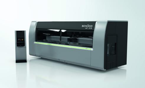 CNC-Bearbeitungsmaschine Schüco AF 310 / Bildnachweis: Schüco International KG