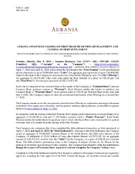 10052024_EN_ARU_Aurania Announces Closing of Tranche 1 2024.05.09.pdf