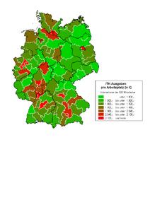 Dritter Sage Investitions-Atlas ITK - Verteilung der ITK-Investitionen in Deutschland