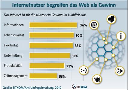 BITKOM-Grafil Internet und Lebensqualität