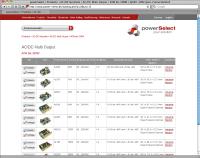 powerSelect Online-Produktübersicht