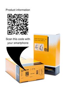 Product information directly to the cell phone: QR codes on the new product packaging of the ContiTech Power Transmission Group make this possible / Photo: ContiTech